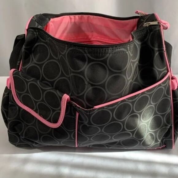 Carter's Diaper Bag Adjustable Shoulder Strap Zip Close Many Compartments - Picture 1 of 10